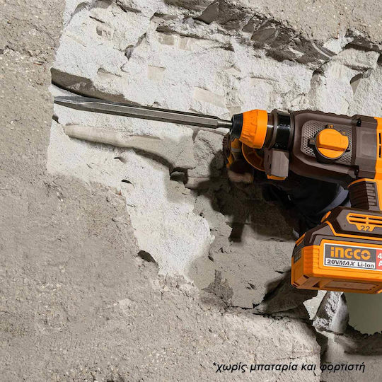 Ingco Rotary Hammer Drill Battery Brushless 20V Solo with SDS Plus Socket CRHLI21228