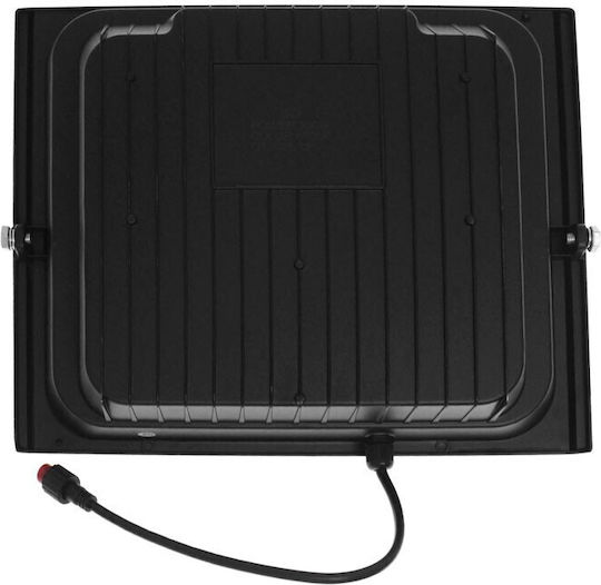 Jortan Waterproof Solar LED Flood Light 200W Cold White 5000K with Photocell and Remote Control IP66