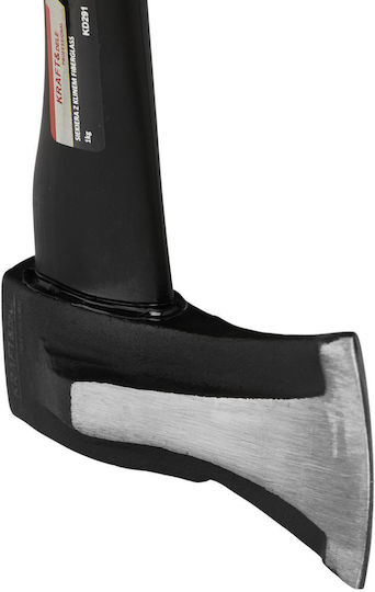 Kraft & Dele KD291 Axt Aufteilung Länge 38cm und Gewicht 1000gr mit Fiberglasgriff