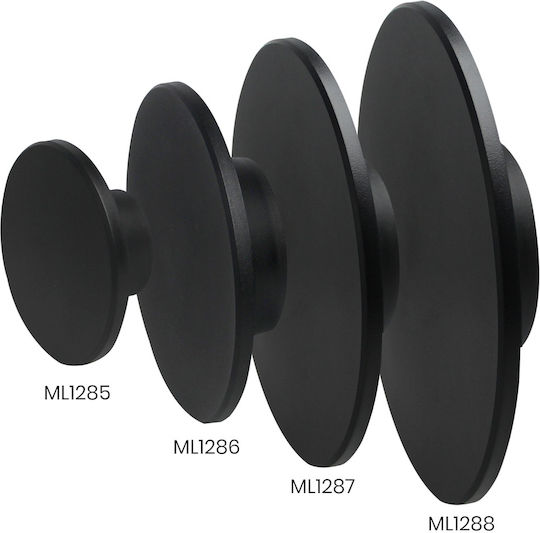 Eko Light Modern Wall Lamp with Integrated LED and Warm White Light Black 18x18x4.7cm