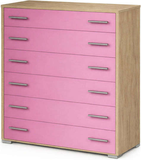 Kinderkommode Rosa 90x45x108cm