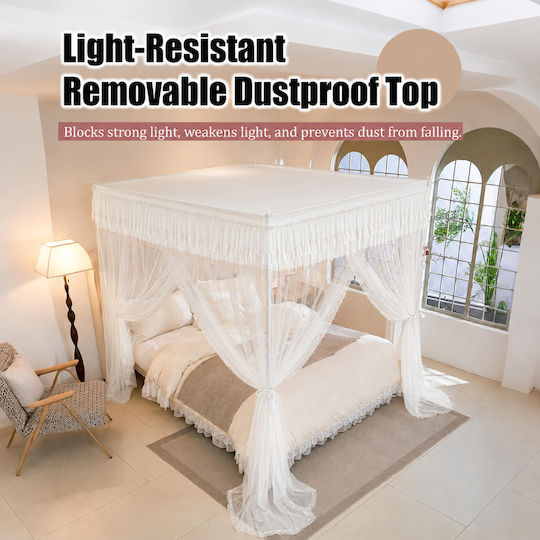 Galifas Cradle Mosquito Net Made of White Tulle 180x200cm