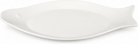 ForHome Servierplatte Keramik Weiße 37x17cm