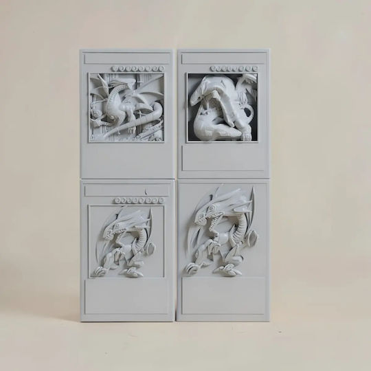Άβαφη 3d Φιγούρα Blue Eye White Dragon Standalone Βάψιμο Diy Δώρο Χρώματα 30 Cm 1:6