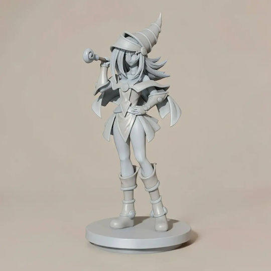 Небоядисана 3D Фигура Dark Magician Girl Стойка Поза 215мм Боядисване DIY Подарък Цветове 20 См 1:8