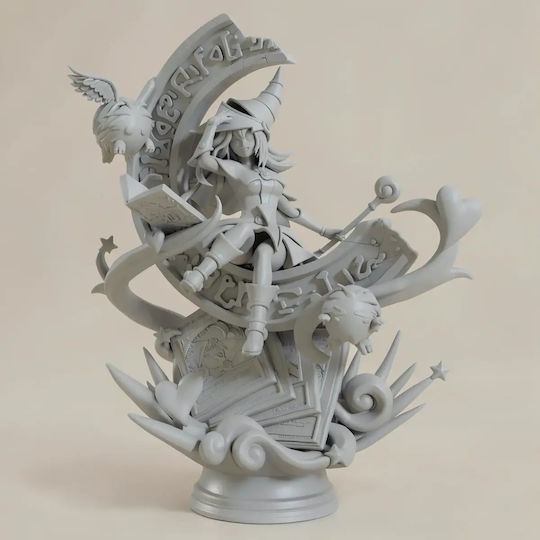 Небоядисана 3D Фигура Dark Magician Girl Нова Версия Файлове Боядисване DIY Подарък Цветове 30 См 1:6