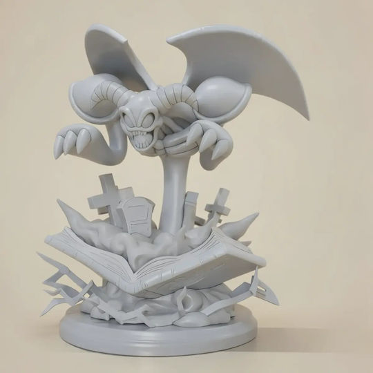 Небоядисана 3D Фигура Toon Summoned Skull Yugioh Боядисване DIY Подарък Цветове 30 см 1:6