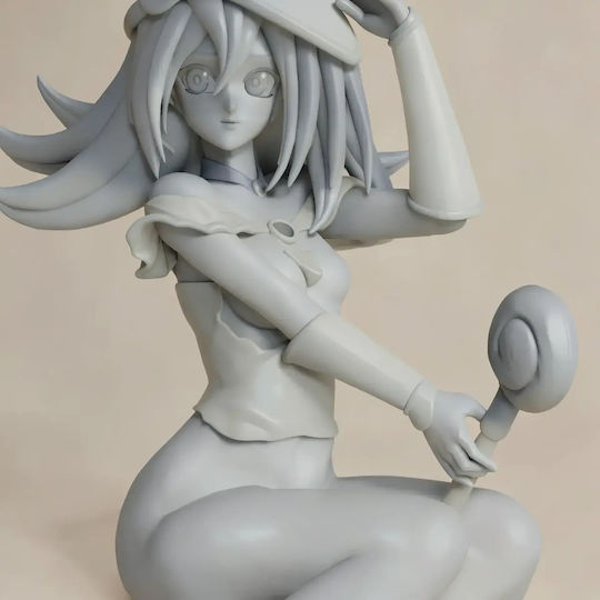 Небоядисана 3D Фигура Dark Magician Girl NSFW V2 Готова За Боядисване DIY Подарък Цветове 20 см 1:8
