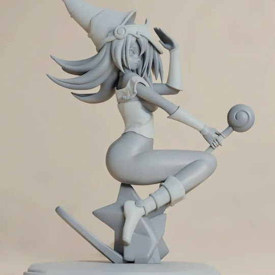 Небоядисана 3D Фигура Dark Magician Girl NSFW V2 Готова За Боядисване DIY Подарък Цветове 20 см 1:8