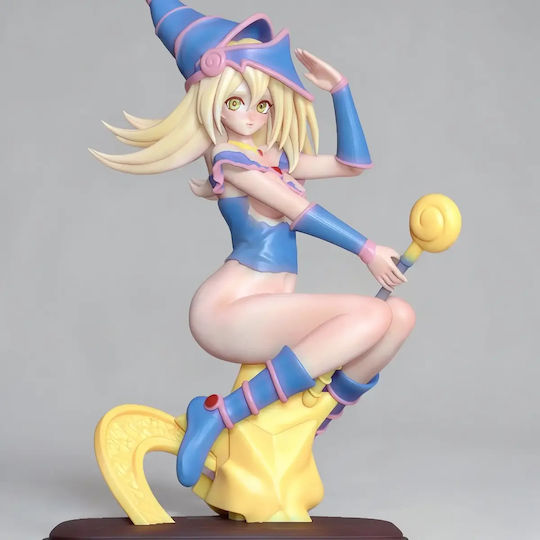 Небоядисана 3D Фигура Dark Magician Girl NSFW V2 Готова За Боядисване DIY Подарък Цветове 20 см 1:8