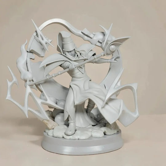 Небоядисана 3D Фигура Dark Magician Лилави 3D Печат Модели Боядисване DIY Подарък Цветове 20 см 1:8