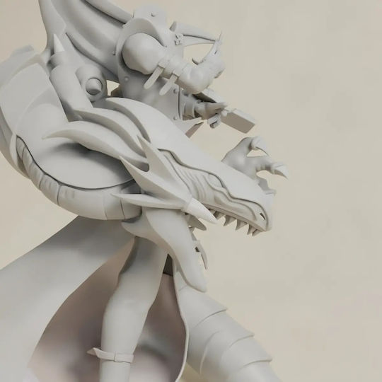 Небоядисана 3D Фигура Kaiba Синьо Око 3D Боядисване DIY Подарък Цветове 30 См 1:6