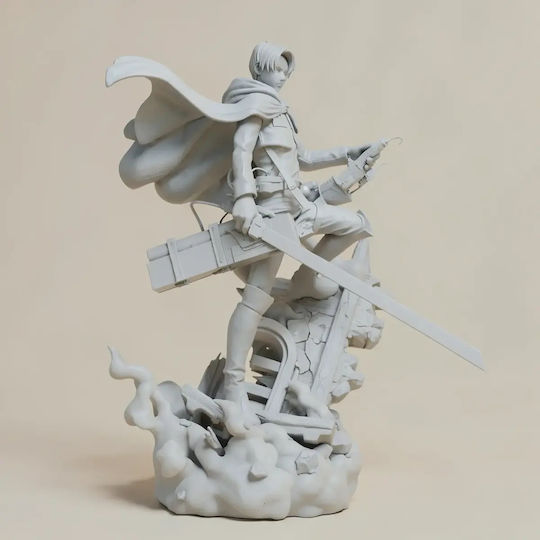 Άβαφη 3d Φιγούρα Levi Ackerman 2025 Βάψιμο Diy Δώρο Χρώματα 15,2 Cm 1:12