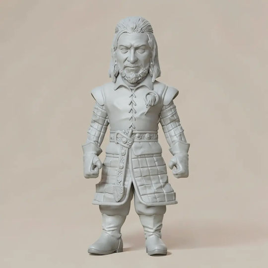 Unbemalte 3d Figur Game der Throne Eddard Stark Chibi 3d Druck Figurine Bemalen Diy Geschenk Farben 15,2 Cm 1:12