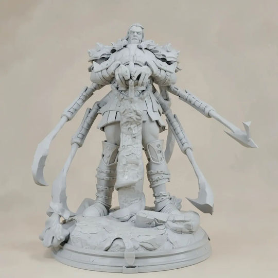 Unpainted 3D Figure Ares God War 3D Painting DIY Gift Colors 20 Cm 1:8
