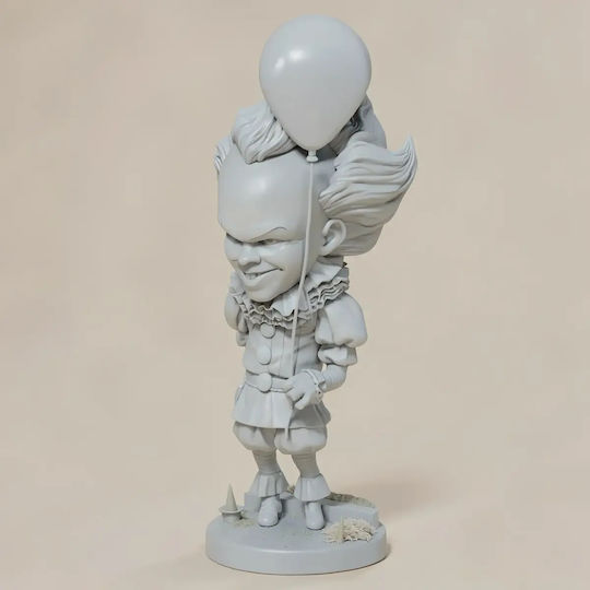 Unpainted 3D Figure Pennywise Chibi 135mm Painting DIY Gift Colors 30 Cm 1:6
