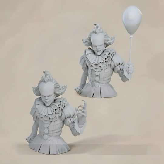 Unpainted 3D Figure Pennywise Floating Sewers 387mm Painting Diy Gift Colors 15.2 Cm 1:12
