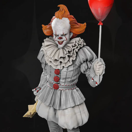 Unpainted 3D Figure Pennywise Floating Sewers 387mm Painting Diy Gift Colors 30 Cm 1:6