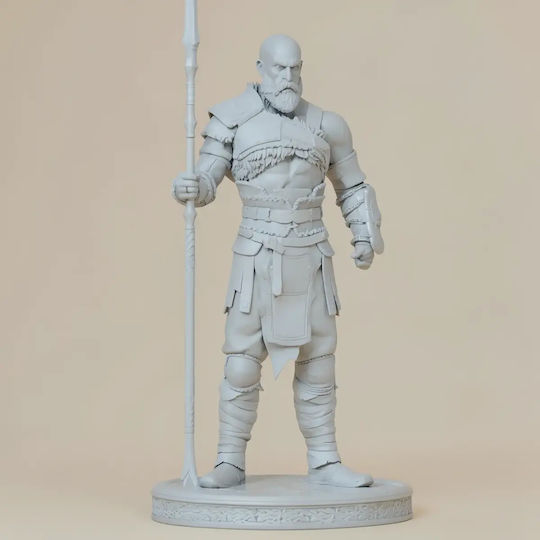 Άβαφη 3D Фигура Kratos Богът на войната 313 мм Боядисване DIY Подарък Цветове 30 см 1:6