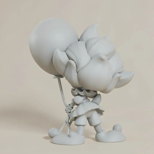 Unpainted 3D Figure Pennywise Tweety Life Size Painting DIY Gift Colors 15.2 Cm 1:12