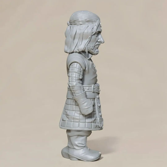 Unpainted 3D Figure Game Thrones Eddard Stark Chibi 3D Printing Figurine Painting DIY Gift Colors 30 Cm 1:6