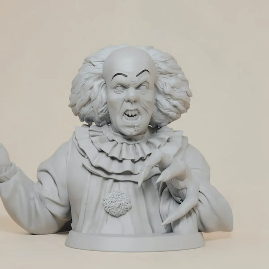 Unpainted 3D Figure Pennywise It 1990 3D Model Painting DIY Gift Colors 20 cm 1:8