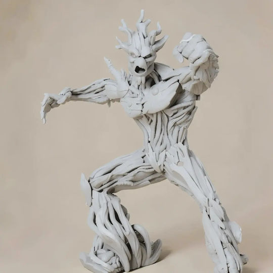 Άβαφη 3d Φιγούρα Groot Comic Version Digital Βάψιμο Diy Δώρο Χρώματα 15,2 Cm 1:12