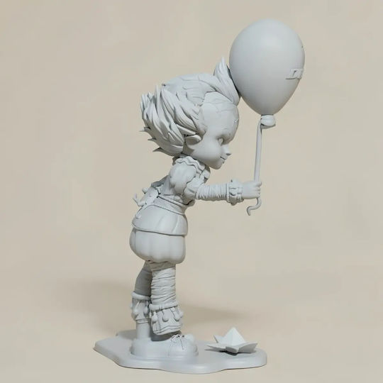 Unpainted 3D Figure Pennywise It Chibi Painting DIY Gift Colors 20 Cm 1:8