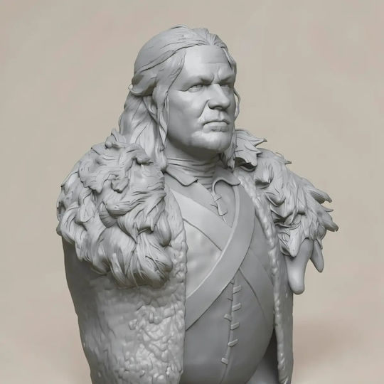 Figurină 3D Nevopsită Sean Bean Ned Stark Game Thrones Bust Model 3D Vopsire Diy Cadou Culori 15,2 Cm 1:12