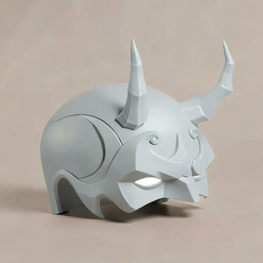 Unpainted 3D Figure Cosplay Daredevil Marvel Rivals Helmet Painting DIY Gift Colors 15.2 Cm 1:12