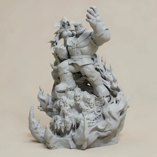 Άβαφη 3d Φιγούρα Thanos Death Comics Version Ready To Βάψιμο Diy Δώρο Χρώματα 15,2 Cm 1:12