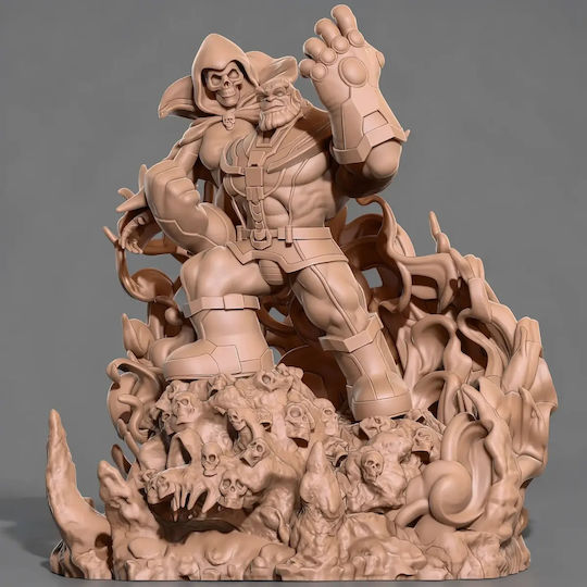 Άβαφη 3d Φιγούρα Thanos Death Comics Version Ready To Βάψιμο Diy Δώρο Χρώματα 15,2 Cm 1:12