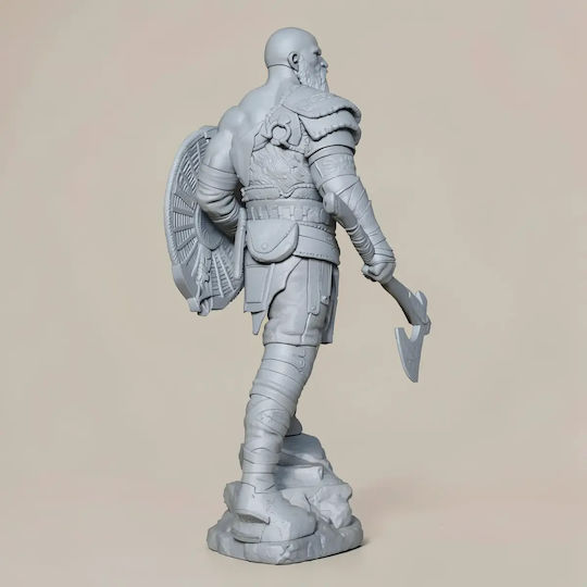 Άβαφη 3d Фигура Кратос Стоящ V4 3d Печатна Фигура Бог Война Боядисване Направи Си Сам Подарък Цветове 15,2 См 1:12