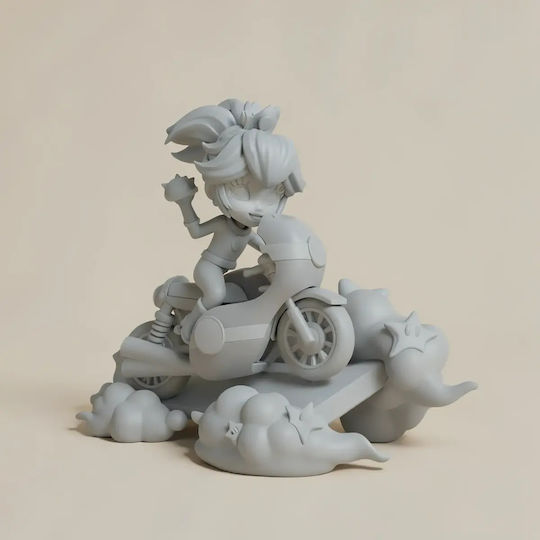 Unpainted 3D Figure Princess Peach 3D Printing Figurine On Motor Super Mario Painting DIY Gift Colors 20 Cm 1:8