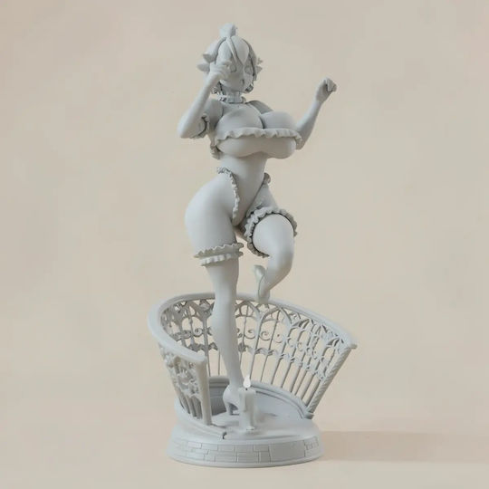 Unpainted 3D Figure Princess Boosette Thicc Version 3D Printing Model Super Mario Painting DIY Gift Colors 30 Cm 1:6