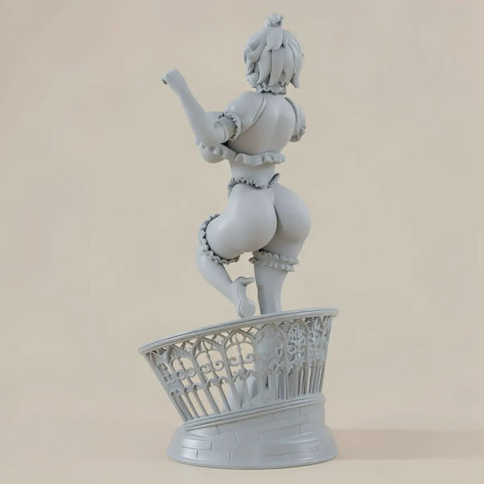 Unpainted 3D Figure Princess Boosette Thicc Version 3D Printing Model Super Mario Painting DIY Gift Colors 30 Cm 1:6