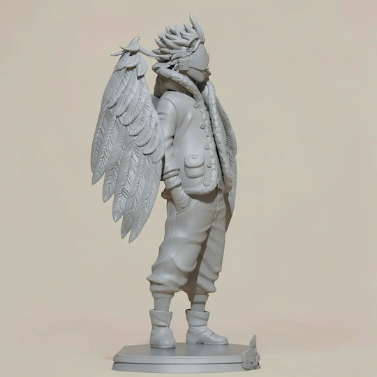 Unbemalte 3D Figur Hawks Stehend Mein Held Academia Bemalbar Diy Geschenk Farben 15,2 Cm 1:12