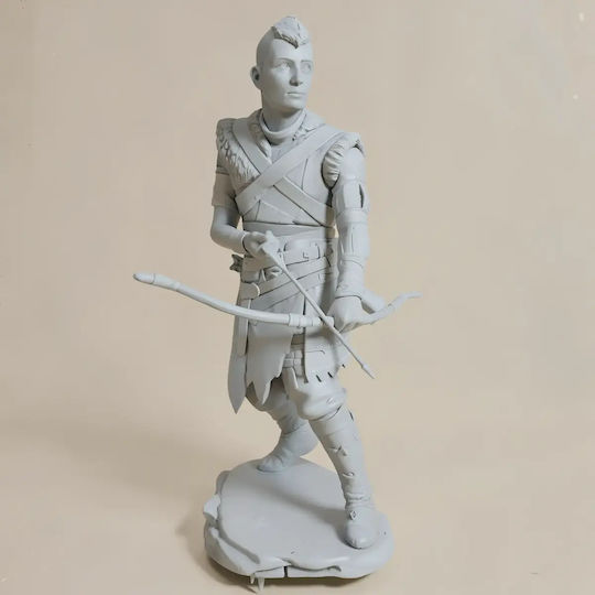 Небоядисана 3D Фигура Atreus Богът На Войната Боядисване DIY Подарък Цветове 20 См 1:8
