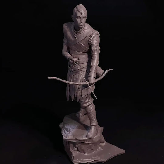 Небоядисана 3D Фигура Atreus Богът На Войната Боядисване DIY Подарък Цветове 20 См 1:8