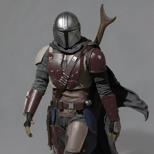 Άβαφη 3d Figur Mandalorianer Staffel 1 Walking Ready To Bemalen Diy Geschenk Farben 30 Cm 1:6
