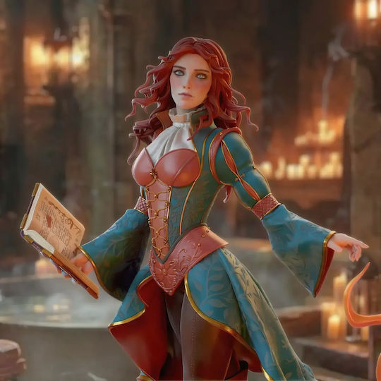 Unbemalte 3d Figur Triss Merigold Witcher 1 8 3d Bemalung Diy Geschenk Farben 15,2 Cm 1:12