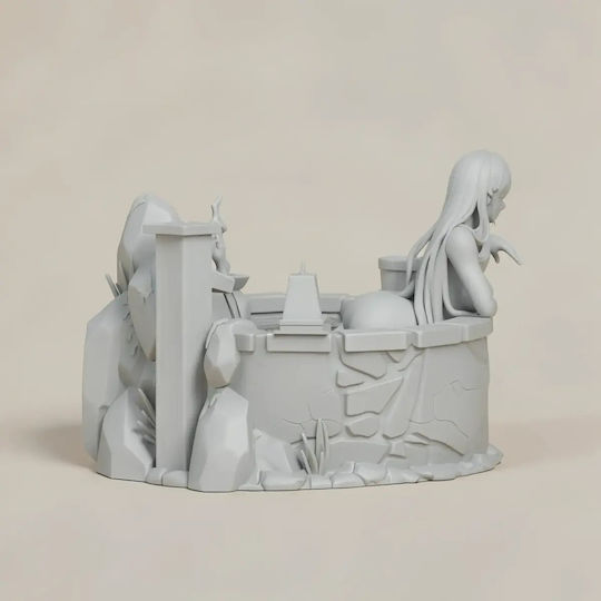 Άβαφη 3d Φιγούρα Yoruichi Bleach Bathing Sculptures 3d Printing Βάψιμο Diy Δώρο Χρώματα 30 Cm 1:6