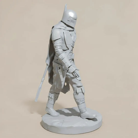 Άβαφη 3d Figur Mandalorianer Staffel 1 Walking Bereit zum Bemalen Diy Geschenk Farben 15,2 Cm 1:12