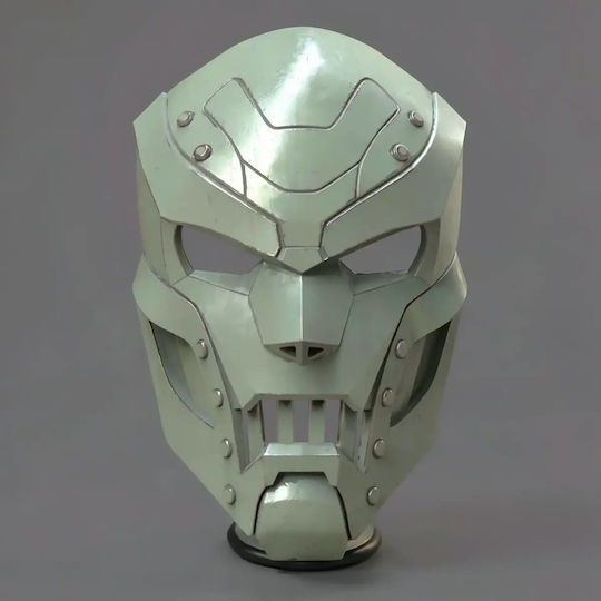 Небоядисана 3D Фигура Cosplay Каска Fortnite Dr Doom Боядисване DIY Подарък Цветове 30 См 1:6