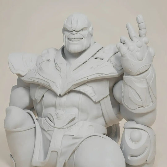 Unpainted 3D Figure Thanos Conqueror On Throne Digital Painting DIY Gift Colors 15.2 Cm 1:12