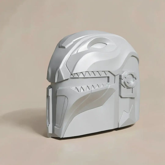 Sammelbare Figuren Άβαφη 3d Figur Cosplay Mandalorianer Roter Ranger Helm Bepinselbar Diy Geschenk Farben 15,2 Cm 1:12
