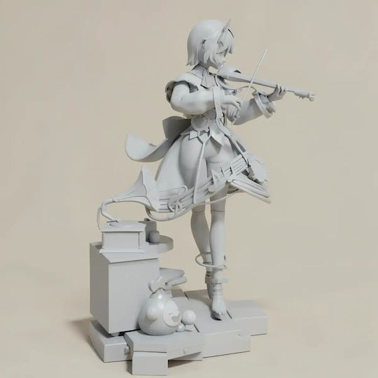 Άβαφη 3d Φιγούρα Cecilia Immergreen Hololive 3d Βάψιμο Diy Δώρο Χρώματα 15,2 Cm 1:12