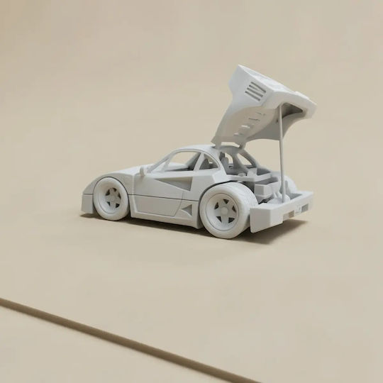 Άβαφη 3d Sammelbare Figur Model Kit Car F40 Lamborghini Βάψιμο Diy Δώρο Χρώματα 20 Cm 1:8