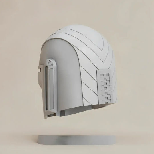 Unbemalte 3d Sammelbare Figur Cosplay Mandalorianer Helm Mandalorian Moon Knight Tragbar Bemalung Diy Geschenk Farben 30 Cm 1:6
