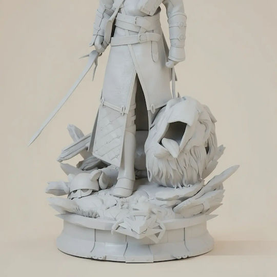 Unpainted 3D Figur Geralt 426mm Dämonenkopf Witcher 3 Bemalung Diy Geschenk Farben 15,2 cm 1:12